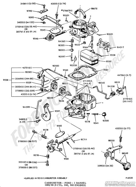 Ford 2100 Carburetor Diagram