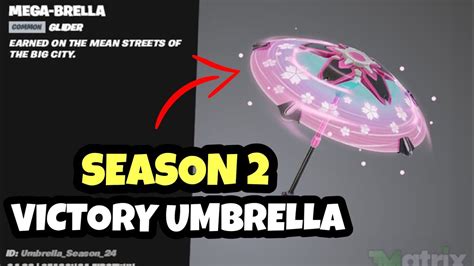 Fortnite Chapter 4 Season 2 Victory Umbrella Youtube