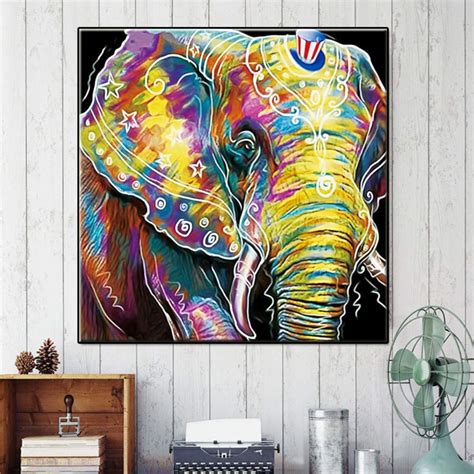 Fairylove Diy 5d Diamond Painting Kits Special Shaped Animal Elephant