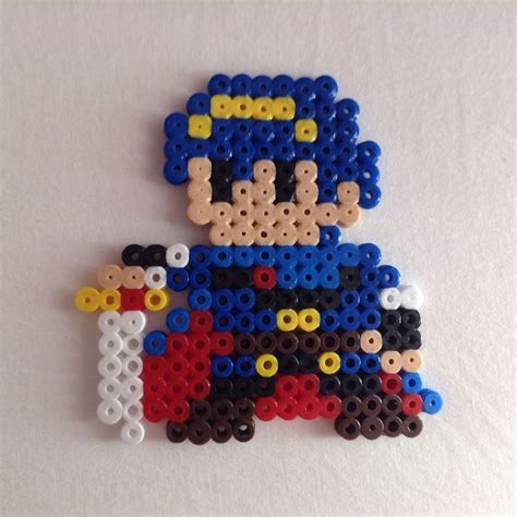 Mario Maker Marth Costume Beads Crafts Bead Art Perler Beads