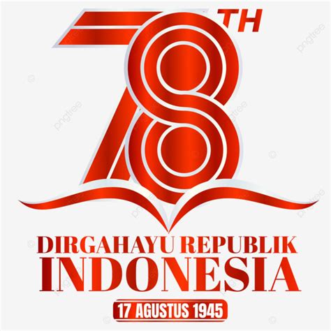 Hut Ri 78 Logo Of Indonesian Independence Vector Indonesia