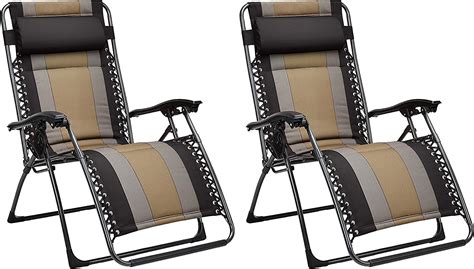 Amazonbasics Padded Zero Gravity Chair Black 2 Pack Uk