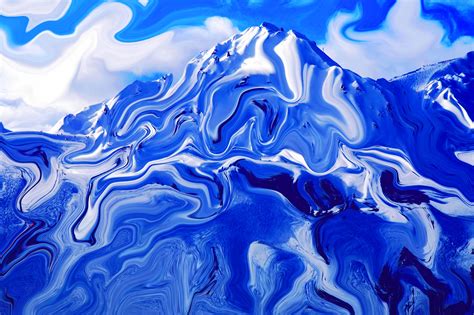 Abstract Mountain Painting At Explore Collection