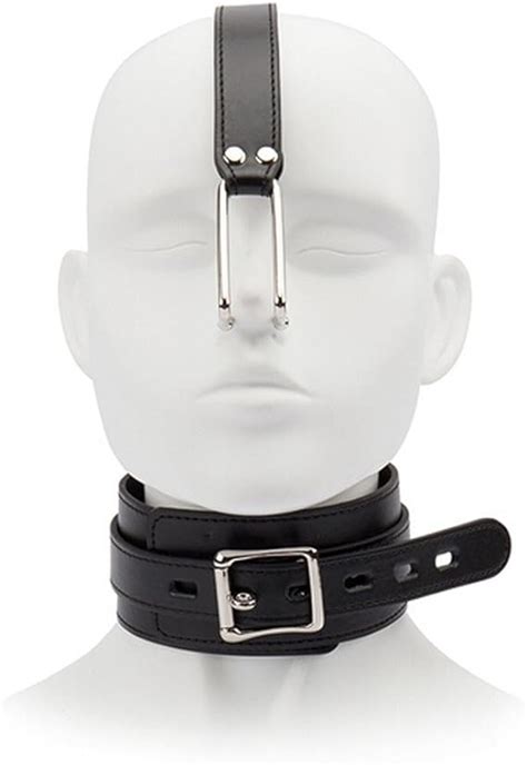 Sm Slave Collar With Nose Hook Fetish Bdsm Bondage Restraints Sex Toys Amazon Ca Clothing