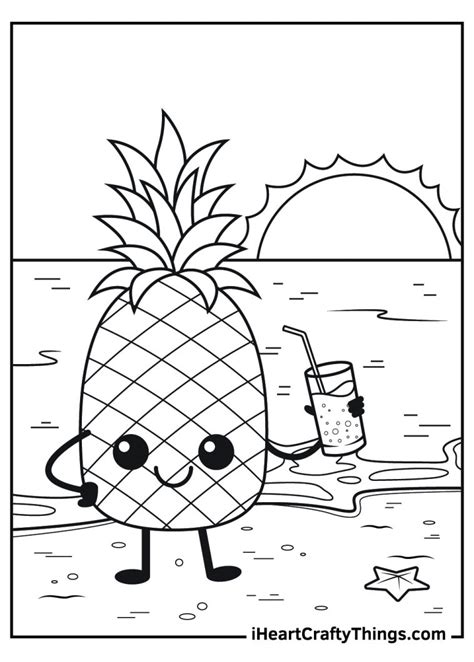 Pineapple Coloring Pages 100 Free Printables