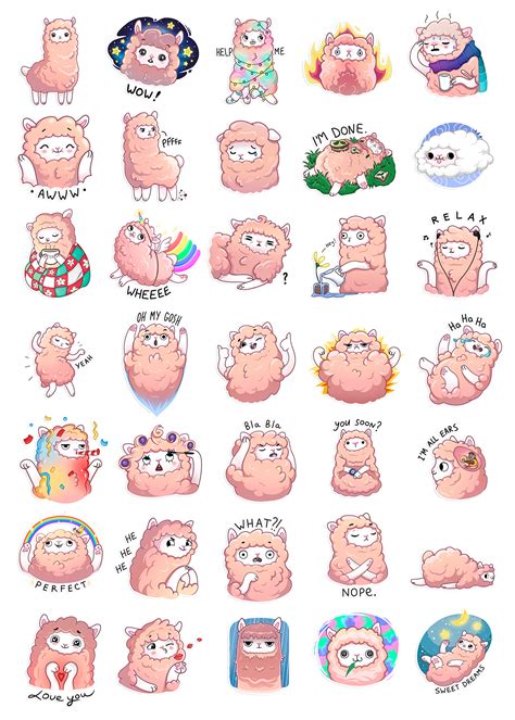Lamalicious Telegram Official Stickers On Behance