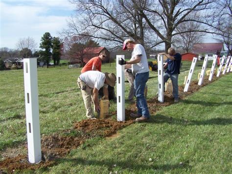 Emmett and i were both surprised how 'easy' it was to install a vinyl fence. All About Fencing - Vinyl Fence