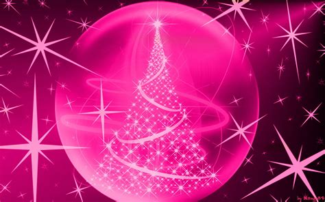 Hot Pink Christmas Wallpaper