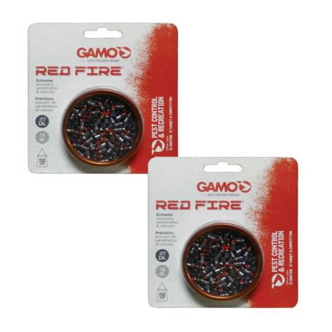 Buy Bbs And Pellets 2 Gamo Red Fire 177 Caliber Pellets 2 Tins Of 150
