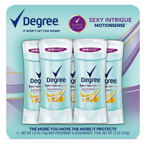 Degree Motionsense Deodorant Sexy Intrigue 2 6 Oz 5 Ct