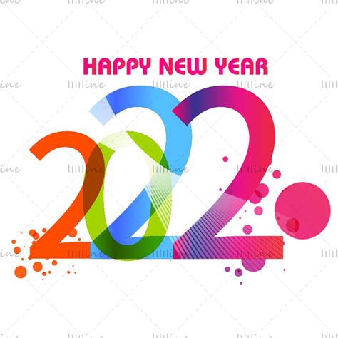 Design Graphics Of New Year 2022 2023 Cartoon And Colorful Vector Font