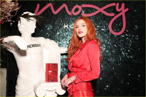 Nina Agdal Tries Out Bella Thorne S New Makeup Line At Moxy Chelsea S