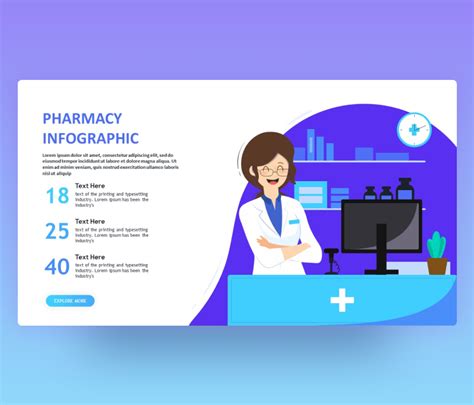 Pharmacy Infographic Powerpoint Template Free Ppt Premast