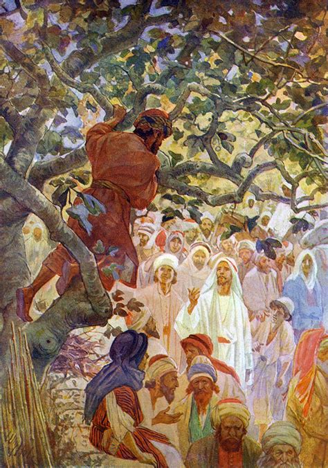 Zacchaeus In The Sycamore Tree By William Hole Bible Artwork Jesus
