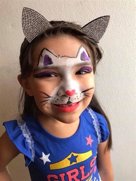Cat Face Painting Kitty Face Paint Face Painting Painting