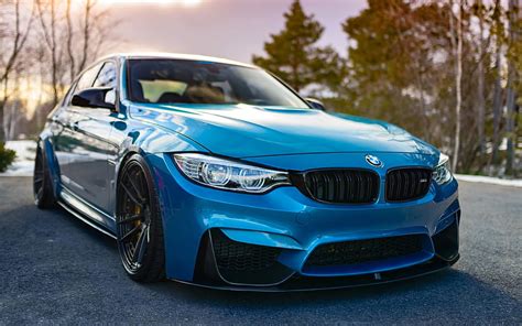 Bmw M3 Parking F80 R Tunned M3 Supercars Tuning Blue M3 German