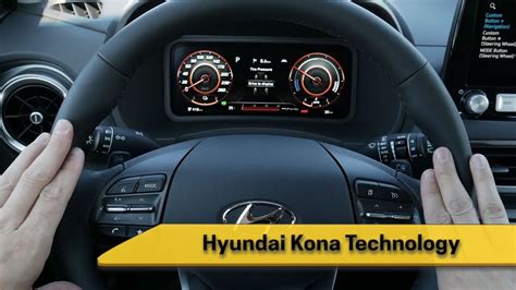 Steering Wheel And Instrument Cluster In The 2022 2023 Hyundai Kona