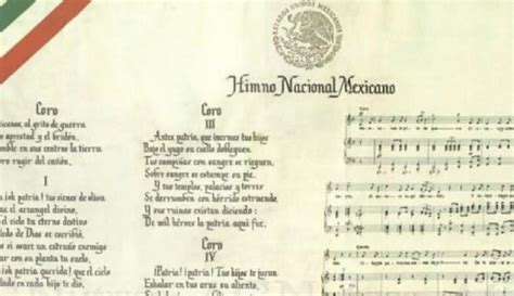 Himno Nacional Mexicano Letra Escolar Himno Nacional Mexicano Versión