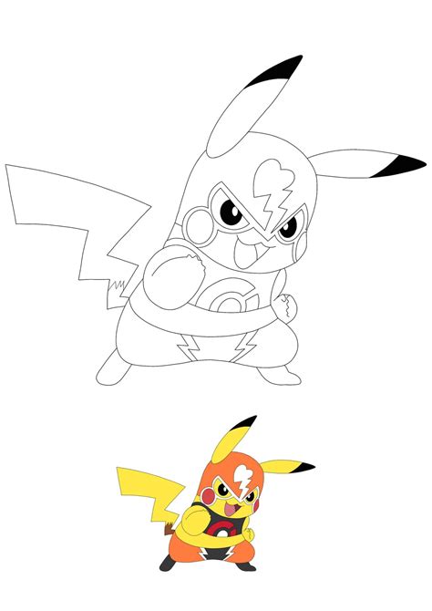 Coloriage Pokemon De Pikachu Catcheur Pics Coloriage Carte Porn