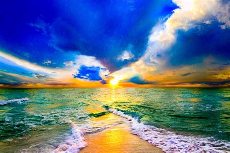 Stunning Beautiful Ocean Sunset Artwork For Sale On Fine