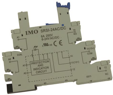 Srsi 24acdc Imo Precision Controls Relay Socket Din Rail Screw