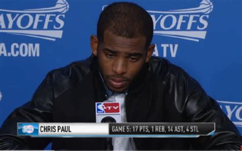 Chris Paul Looked Very Sad After The Clippers 4th Quarter Collapse