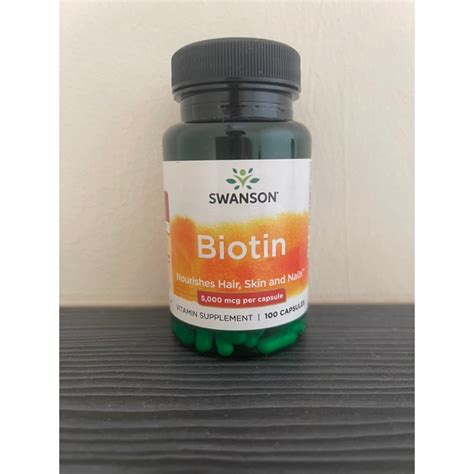 Swanson Biotin 5000mcg 100 Capsules Exp1024 Shopee Malaysia