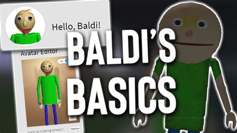 How To Be Baldi In Roblox Youtube