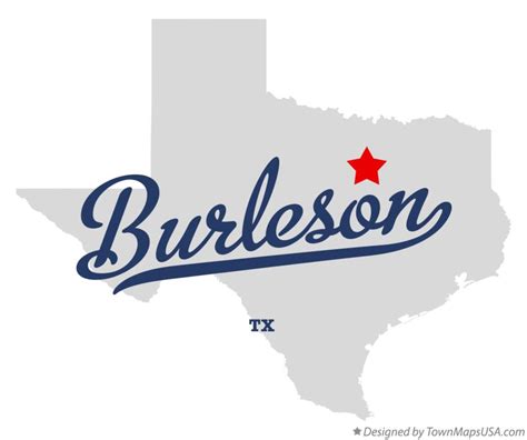 Map Of Burleson Tx Texas