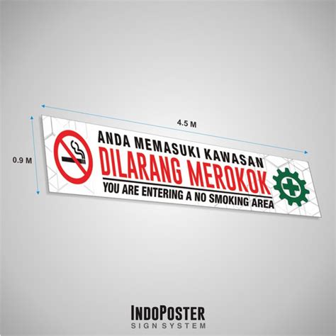 Jual Spanduk Banner K Safety Anda Memasuki Kawasan Area Dilarang Merokok Kab Bandung