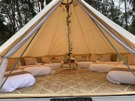 Outdoor Waterproof Canvas Bell Tent M Hunting Glamping Camping Family Yurt Tent EBay