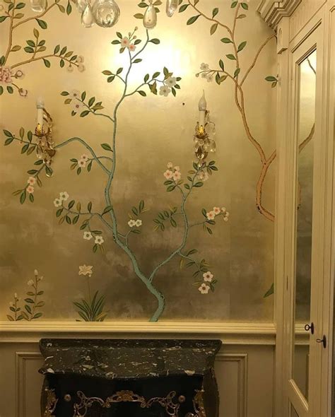 Chinoiserie Wallpaper London On Instagram Really Pretty Hand Painted