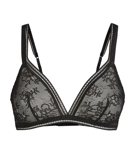 womens maison lejaby black soft cup triangle lace bra harrods {countrycode}