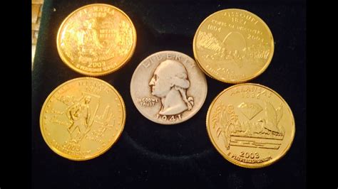 Gold Plated State Quarters Are They Worth Anything Youtube