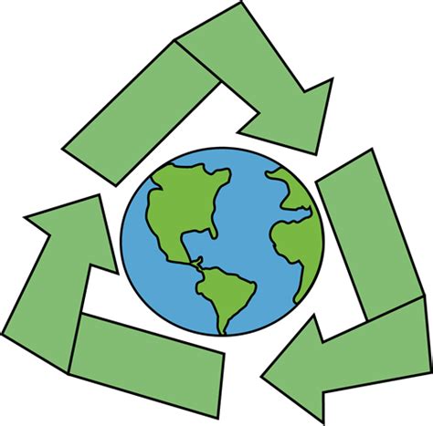 Earth With Recycle Symbol Clip Art Earth With Recycle Symbol Image