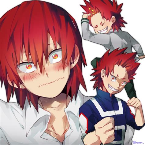 An Anime Character With Red Hair And Blue Eyes Is Looking At The Camera