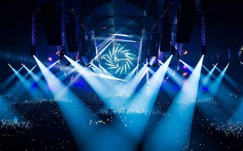 Concert Rave Lights Hd Música Luces Concierto Rave Fondo De