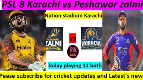 Psl Karachi Kings Vs Peshawar Zalmi Match Live Score