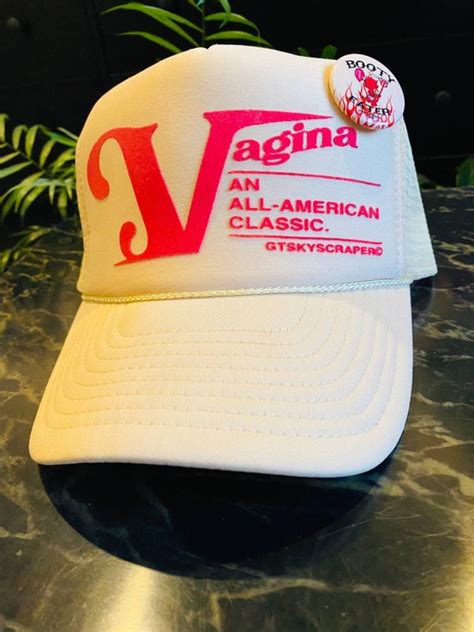 Vintage Vagina Classic Logo Lx Trucker In Cream Grailed