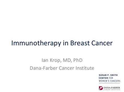 Immunotherapy For Breast Cancer