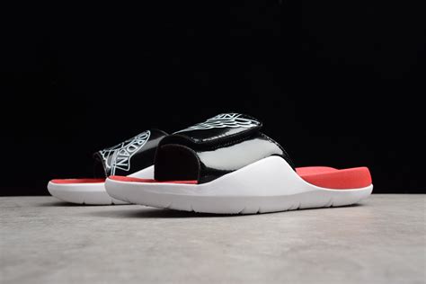New Jordan Hydro 7 Retro Slide Blackwhite Gym Red 2018 Sandals