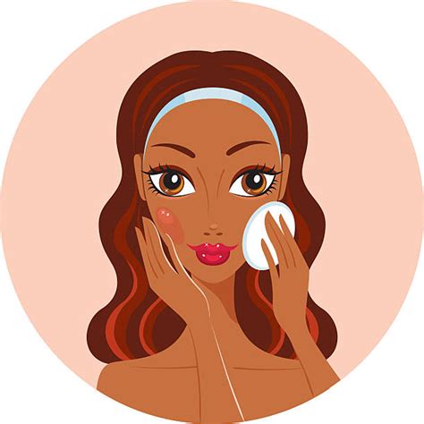 Woman Putting On Makeup Illustrations Royalty Free Vector Graphics