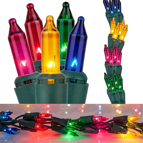 Garland Lights 9 Garland Lights 300 Multicolored Lamps Green Wire