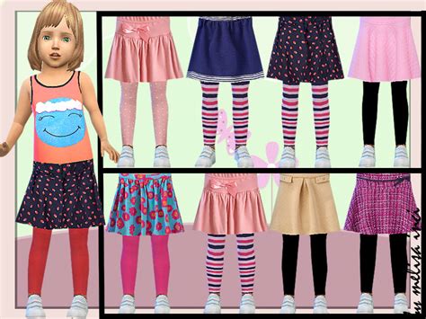 Toddler Leggings With Skirt The Sims 4 Catalog