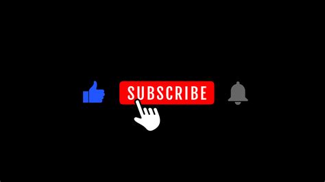 Subscribe And Reminder Button Animation On Black Channel Animated