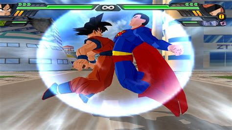Goku And Superman Fusion Gok El Vs Great Saiyaman Dbz Budokai