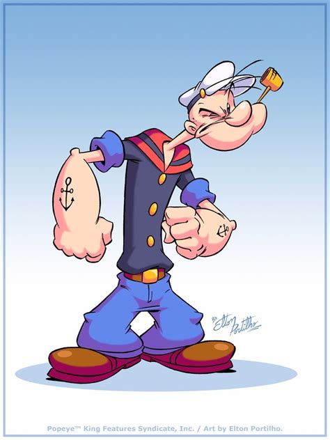 Popeye The Sailor By Eltonpot On Deviantart Popeye Cartoon Cartoon