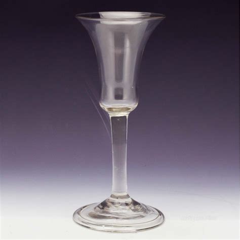 Antiques Atlas Elegant Plain Stem Georgian Wine Glass C1745 Antique Wine Glass Glass Antiques