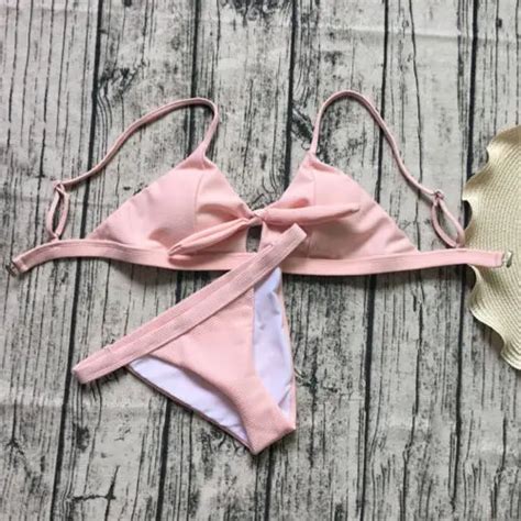 Sexy Womens Bikini Padded Push Up Bra Bandage Swimsuit Beachwear