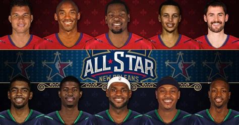 the best nba all star game starting fives ever